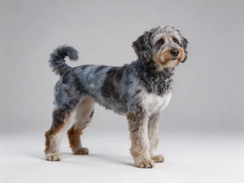 Aussiedoodle dog breed photo