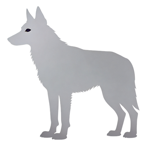 American Alsatian silhouette at scale