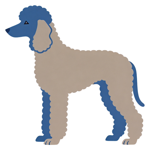 Bedlington Terrier silhouette at scale