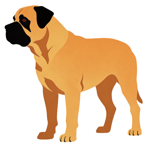 Boerboel silhouette at scale