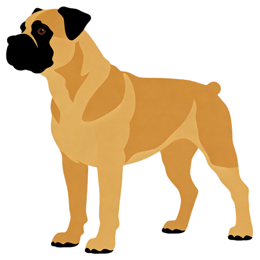 Boxer silhouette at scale