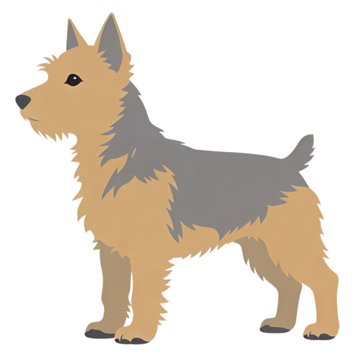 Cairn Terrier silhouette at scale