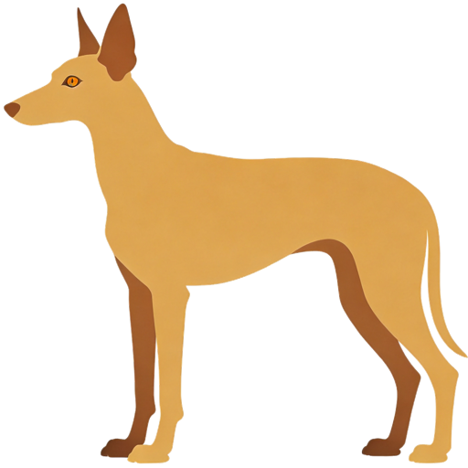 Cirneco Delletna silhouette at scale