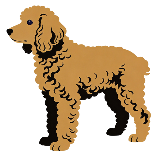 Cockapoo silhouette at scale