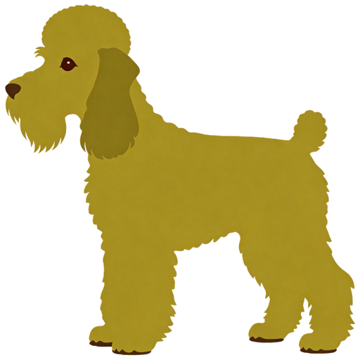 Dandie Dinmont Terrier silhouette at scale