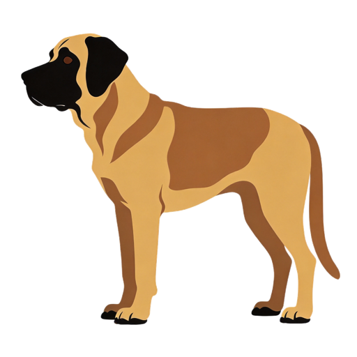 Daniff silhouette at scale