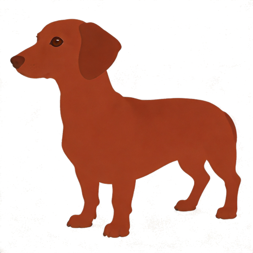 Dorgi silhouette at scale
