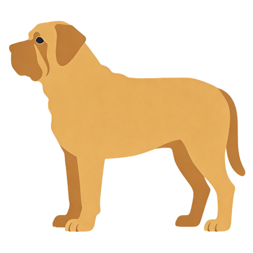 Giant Maso Mastiff silhouette at scale