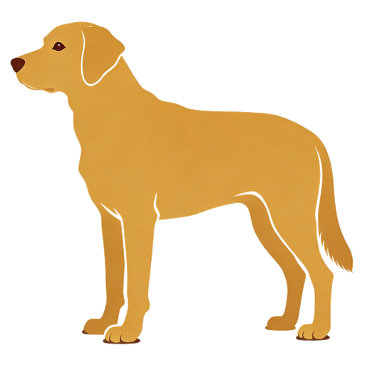 Labrador Retriever silhouette at scale