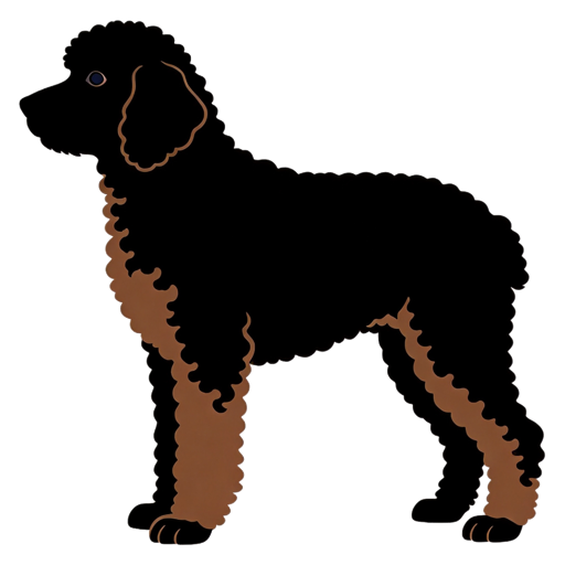 Portuguese Water silhouette at scale