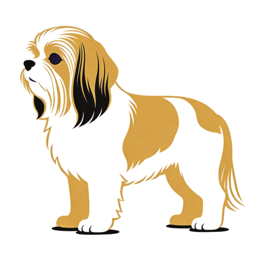 Shih Tzu silhouette at scale