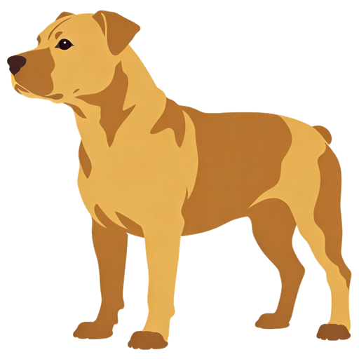 Staffordshire Bull Terrier silhouette at scale